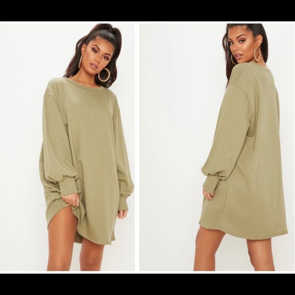 PrettyLittleThing Oversized Sweater Dress